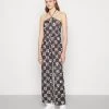 Monki Damen Jumpsuit - Multi-coloured/black/beige