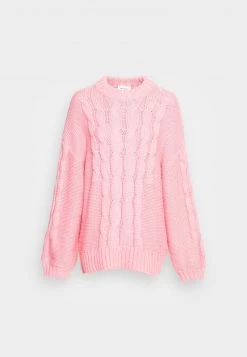 Monki Damen Strickpullover - Pink -Monki Verkäufe 2022 94745c46d42e43efa39752845fabe712