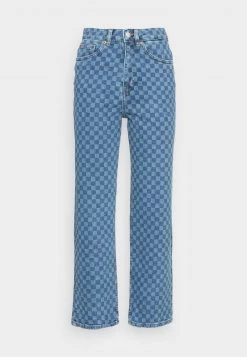 Monki Damen ZAMI CHESS - Jeans Straight Leg - Blue Medium Dusty -Monki Verkäufe 2022 9597788c6ff04485b46211667cf018ed