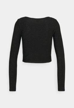 Monki OLLE - Langarmshirt - Black Dark | Damen -Monki Verkäufe 2022 9652b335557545ac804b20955a379973