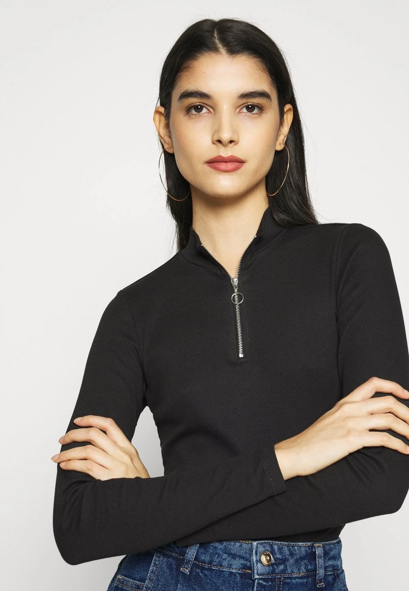 Monki Langarmshirt - Dark Grey | Damen 4 Monki Langarmshirt - Dark Grey | Damen – Bild 4