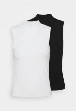 Monki Damen Top - Black Dark/white Light -Monki Verkäufe 2022 97b7264d415846c79a2acf12a7d53c49