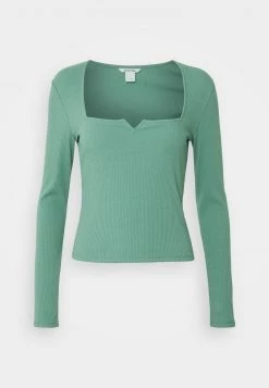 Monki Damen NONNA - Langarmshirt - Green -Monki Verkäufe 2022 97c491b5cb004363be21fac01d180e76