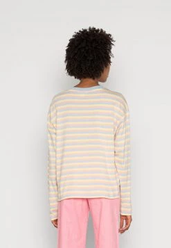 Monki Damen Langarmshirt - Yellow Light/smoothie -Monki Verkäufe 2022 9911ac1ec0cc4717b75892209469c379