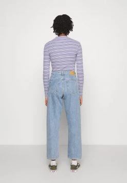 Monki Damen Jeans Straight Leg - Blue Medium Dusty -Monki Verkäufe 2022 99612247ea43493e87bc49d535b97e79