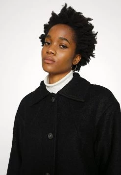 Monki Damen Klassischer Mantel - Black -Monki Verkäufe 2022 998a38ba4e6f4bafbfa19b3f26287c95
