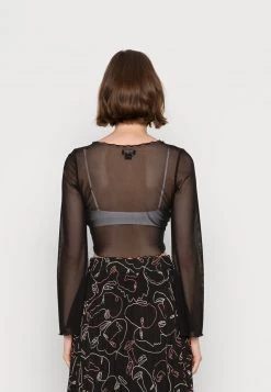 Monki Damen Bluse - Black Dark -Monki Verkäufe 2022 9a3b68e2aba4447c82a73be5baf8cf90