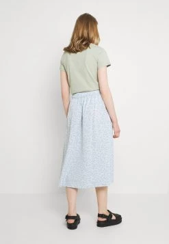 Monki Damen A-Linien-Rock - Blue Dusty Light