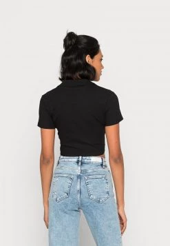 Monki Damen T-Shirt Basic - Black Dark -Monki Verkäufe 2022 9d1c0b2ec0e5488f80e00c4852aea890