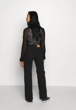 Monki Damen Jeans Straight Leg - Black Dark -Monki Verkäufe 2022 9d29975888824d21883cb06f3d65f8bd