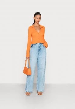 Monki Strickjacke - Orange Medium | Damen -Monki Verkäufe 2022 9e57a200dfdc43fdad3cc53fead8d9ac