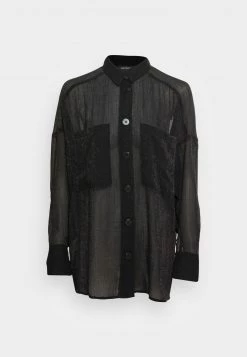 Monki Damen Hemdbluse - Black -Monki Verkäufe 2022 9ee3febf6e424794a7f8af6ec8f39c28