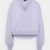Monki Damen Sweatshirt - Purple