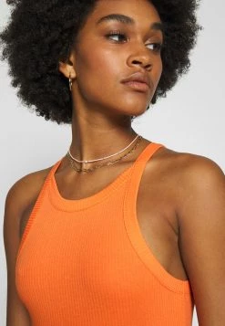 Monki EDDA SINGLET 2 PACK - Top - Orange/black Dark Solid | Damen -Monki Verkäufe 2022 9faff8b281284da08feb0968d3218d8d