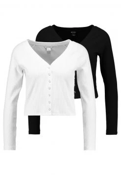 Monki Damen Strickjacke - Black/off White -Monki Verkäufe 2022 a0a9c257a86f4bdb92cdef21d9bac541