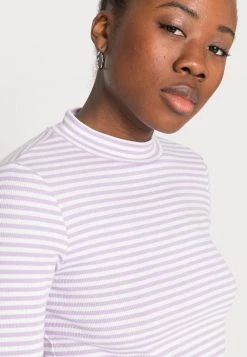 Monki Damen Langarmshirt - Purple Easystripe -Monki Verkäufe 2022 a1667317371c4e4d96d12296dd3a87b1