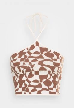 Monki Top - Brown | Damen -Monki Verkäufe 2022 a17354237e3a4402bef856f4461e9d5a