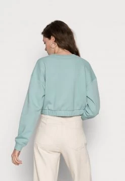 Monki Damen Sweatshirt - Turquiose -Monki Verkäufe 2022 a2ba71470d3b48a9b5a73c0ba4532a12