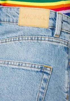 Monki Damen Jeans Shorts - Blue Medium Dusty -Monki Verkäufe 2022 a2e99fcd6b5340e4a6d2307e80157364