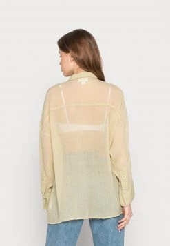 Monki Damen Hemdbluse - Beige Mid Dusty -Monki Verkäufe 2022 a2f0e49a3a42407aa6d2a5483ee05942