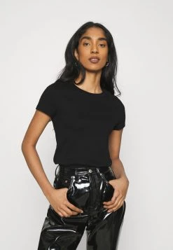 Monki T-Shirt Print - Black Dark Solid/lilac | Damen -Monki Verkäufe 2022 a398093c66f34b8c891bb8e74f0dcac0