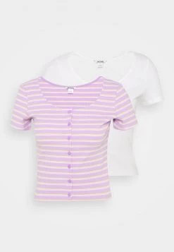 Monki Damen QUINNY TOP 2 PACK - T-Shirt Print - Yellow Medium Dusty/white -Monki Verkäufe 2022 a42020260d5743f48e9d7c727efba69c