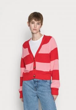 Monki Damen Strickjacke - Pink/red