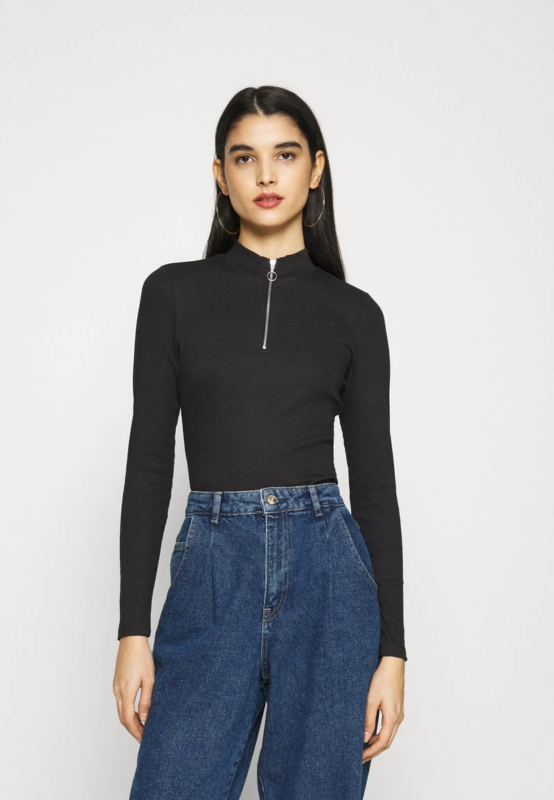 Monki Langarmshirt - Dark Grey | Damen 1 Monki Langarmshirt - Dark Grey | Damen