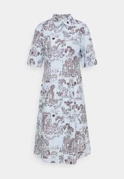 Monki Damen Blusenkleid - Light Blue -Monki Verkäufe 2022 a5f29c0a1b944e1d8cb6b83d2b5bc4f5