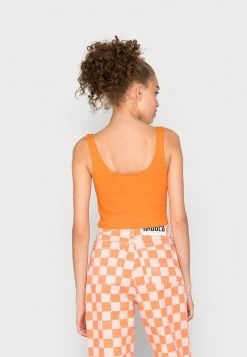 Monki Damen Top - Orange/white -Monki Verkäufe 2022 a60f367272114f14875b0eb114332e70