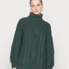 Monki Damen Strickpullover - Dark Teal