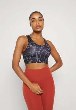 Monki Damen Sport-BH Mit Leichter Stützkraft - Black Dark