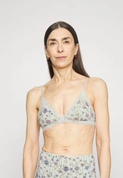Monki Damen Triangel BH - Mystique Garden/white Light Sun