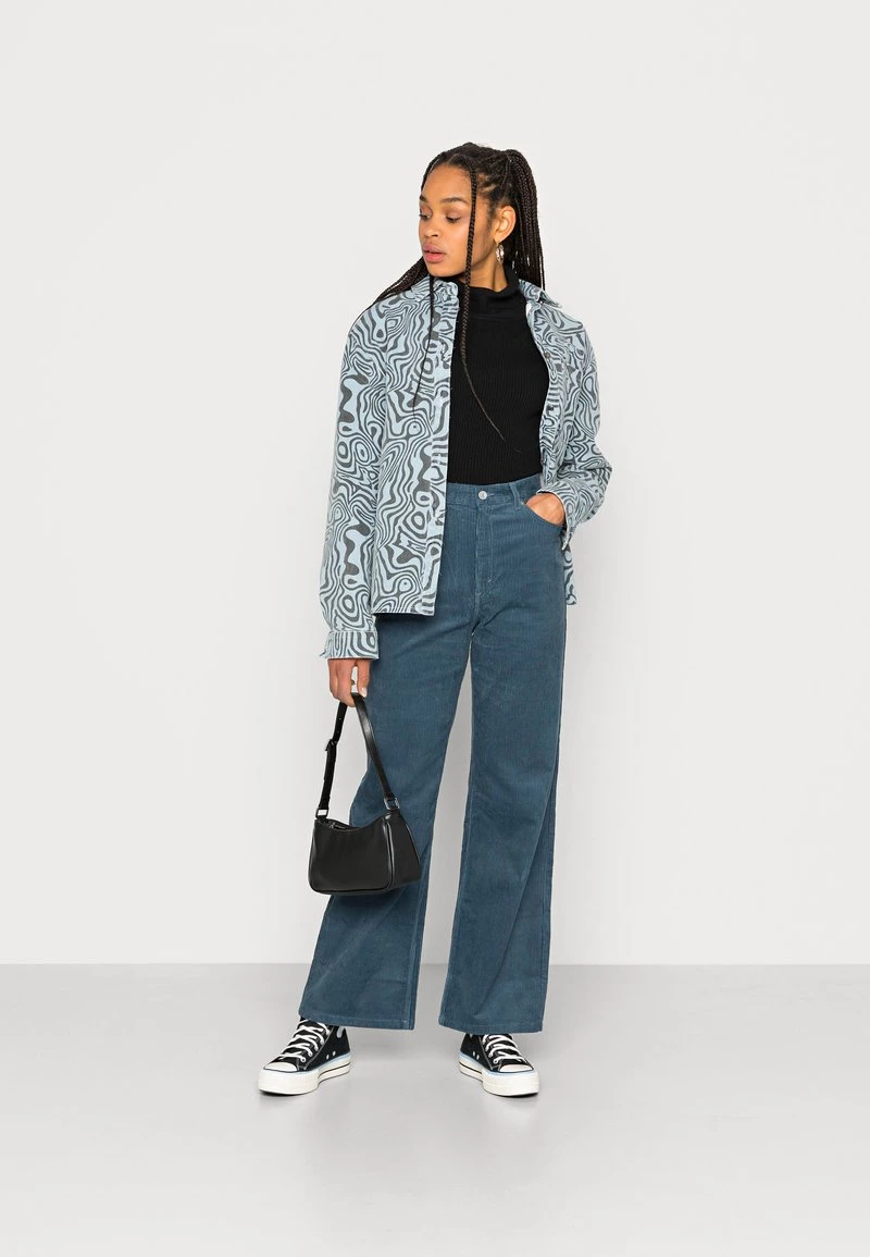 Monki Damen Stoffhose - Blue 2 Monki Damen Stoffhose - Blue – Bild 2