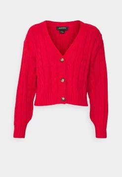 Monki Damen Strickjacke - Red Bright -Monki Verkäufe 2022 a8778ca4677d4f48b25f33c39bd8f3ff