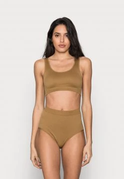 Monki Bustier - Brown Medium Dusty Unique | Damen