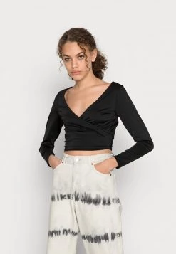 Monki Damen Langarmshirt - Black