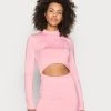 Monki Jerseykleid - Pink Light | Damen