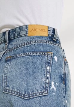 Monki Damen Jeans Straight Leg - Paint -Monki Verkäufe 2022 aace839c6e11495a93cbde3fb0da05de