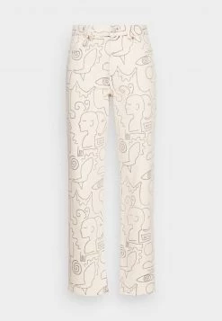 Monki Damen Jeans Straight Leg - White Light -Monki Verkäufe 2022 ac391a4127284a11be42ae76d8b08fce