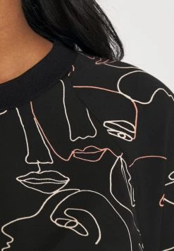 Monki Damen T-Shirt Print - Black -Monki Verkäufe 2022 ace7b1baec2a47f69561ac4d3ce562e1