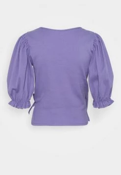 Monki Damen T-Shirt Print - Lilac Purple Medium Dusty -Monki Verkäufe 2022 ae00f788d4d041a79b0598609c115814