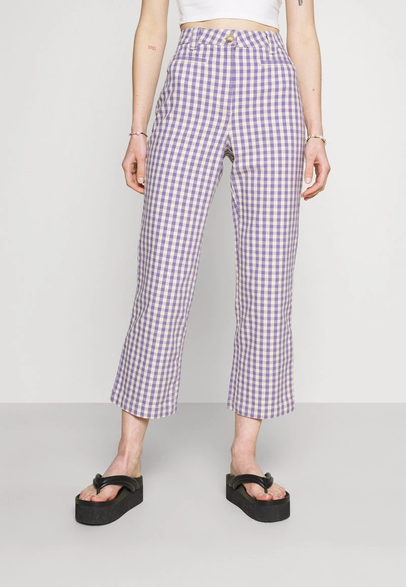 Monki Damen MINA TROUSERS - Stoffhose - Lilac 1 Monki Damen MINA TROUSERS - Stoffhose - Lilac