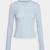 Monki Langarmshirt - Light Blue | Damen