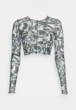 Monki Damen Langarmshirt - Black Dark -Monki Verkäufe 2022 b0f673a66551437f8285b6206b570528