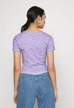 Monki Damen T-Shirt Print - Purple -Monki Verkäufe 2022 b121001b0f084f228f9845acc350a782