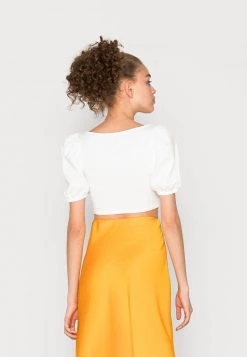 Monki Damen T-Shirt Basic - White Light -Monki Verkäufe 2022 b153d54c067a43ca930393b6d67cffb3