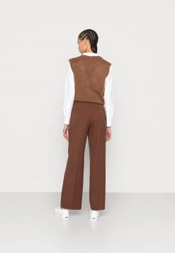 Monki Damen Stoffhose - Brown Dark -Monki Verkäufe 2022 b1b63a5b9e5345778116af077105e22f