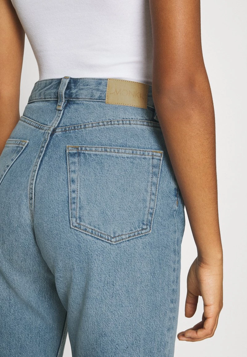 Monki Damen TAIKI - Jeans Straight Leg - Blue Dusty Light 5 Monki Damen TAIKI - Jeans Straight Leg - Blue Dusty Light – Bild 5
