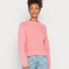 Monki Strickpullover - Pink Light | Damen
